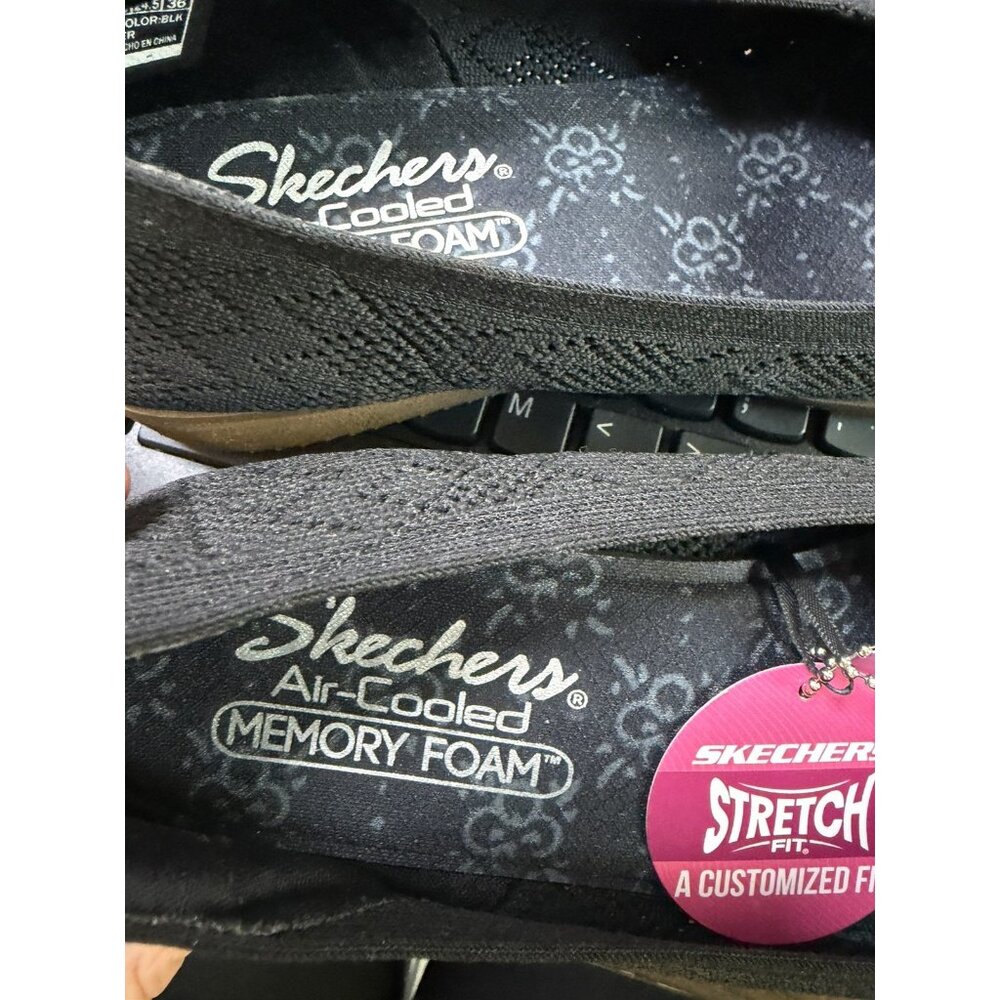 Skechers Cleo Shoes Womens 7.5 Cleo 2.0 Slip On Ballet Flats 158343 Black - Picture 5 of 7